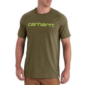 CARHARTT Men’s Green Force Delmont Graphic Short Sleeve T-Shirt XL Relaxed